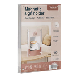 Europel 351010 support de panneau et stand d'information A5 Acrylique Transparent