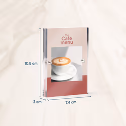 Europel 351012 support de panneau et stand d'information A7 Acrylique Transparent