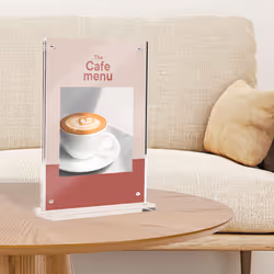 Europel 351015 support de panneau et stand d'information A4 Acrylique Transparent