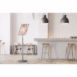 Europel 355036 support de panneau et stand d'information A3 Aluminium, Acier Argent