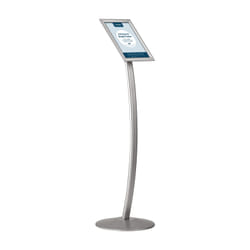 Europel 355037 support de panneau et stand d'information A4 Aluminium, Acier Argent