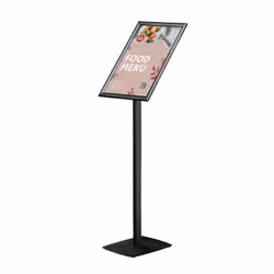 Europel 355044 support de panneau et stand d'information A3 Aluminium, Acier Noir