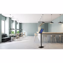 Europel 355045 support de panneau et stand d'information A4 Aluminium, Acier Noir