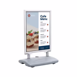 Europel 355117, Stand d'information, A1, Aluminium, Argent, verticale, 720 mm