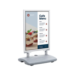Europel 355117 support de panneau et stand d'information A1 Aluminium Argent