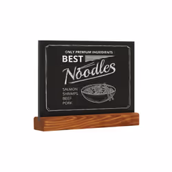 Europel 356271 tableau à craie et accessoires Noir, Bois Bois de pin, Bois