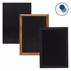 Europel 356222 tableau à craie et accessoires Noir, Bois Panneaux MDF, Bois de pin