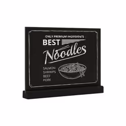 Europel 356266 tableau à craie et accessoires Noir Bois de pin, Bois