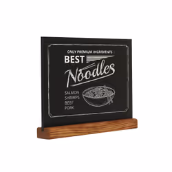 Europel 356267 tableau à craie et accessoires Noir, Bois Bois de pin, Bois