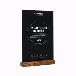 Europel 356272 tableau à craie et accessoires Noir, Bois Bois de pin, Bois
