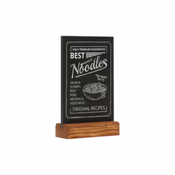 Europel 356274 tableau à craie et accessoires Noir, Bois Bois de pin, Bois