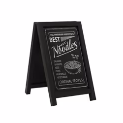 Europel 356282 tableau à craie et accessoires Noir Bois de pin, Bois