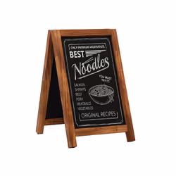 Europel 356283 tableau à craie et accessoires Noir, Bois Bois de pin, Bois