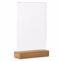 Europel 356310, Support de panneau, A5, Acrylique, Chêne, Transparent, Bois, verticale, 148 mm