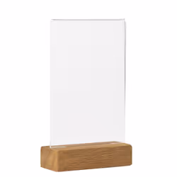 Europel 356311, Support de panneau, A6, Acrylique, Chêne, Transparent, Bois, verticale, 105 mm