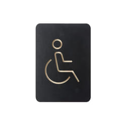 Europel 421037 pictogramme Rectangle Noir Bois