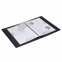 Europel 425000 porte-document Lin, Polyvinyl chloride (PVC) Noir
