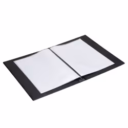 Europel 425000 porte-document Lin, Polyvinyl chloride (PVC) Noir