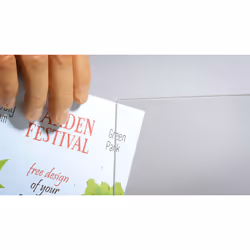Europel 350054 support de panneau et stand d'information A5 Acrylique Transparent