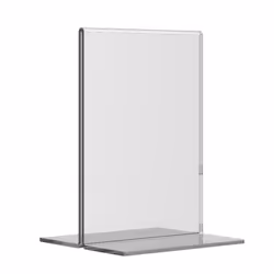 Europel 350055 support de panneau et stand d'information A6 Acrylique Transparent