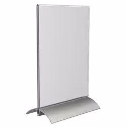 Europel 350061 support de panneau et stand d'information A5 Acrylique, Aluminium Transparent