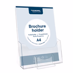 Europel 350073, Support de panneau, A4, Polystyrène, Transparent, verticale, 220 mm