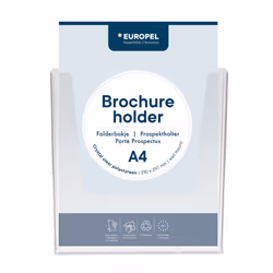 Europel 350077, Support de panneau, A4, Polystyrène, Transparent, verticale, 230 mm