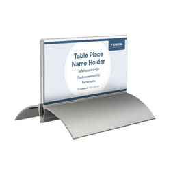 Europel 350085 support de panneau et stand d'information Acrylique, Aluminium Transparent