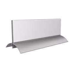 Europel 350087 support de panneau et stand d'information Acrylique, Aluminium Transparent