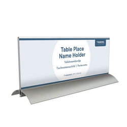 Europel 350088 support de panneau et stand d'information Acrylique, Aluminium Transparent