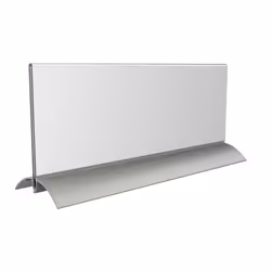 Europel 350088 support de panneau et stand d'information Acrylique, Aluminium Transparent