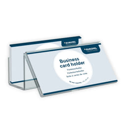 Europel 350091 rangement de cartes de visites Acrylique Transparent