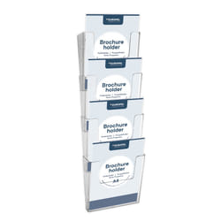 Europel 350103 support de panneau et stand d'information A4 Polystyrène Transparent