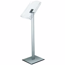 Europel 350500, Stand d'information, A4, Acrylique, Aluminium, Acier, Argent, Transparent, 250 mm, 320 mm