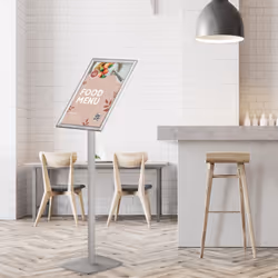 Europel 355034 support de panneau et stand d'information A3 Aluminium, Acier Argent - Vue supplémentaire 6