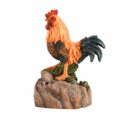 Esschert Design Begrüssungshahn, Statut de jardin en forme d'oiseau, 1 pièce(s), Polyrésine, Multicolore, 86 mm, 56 mm