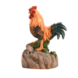 Esschert Design Begrüssungshahn Statut de jardin en forme d'oiseau Polyrésine Multicolore 1 pièce(s)