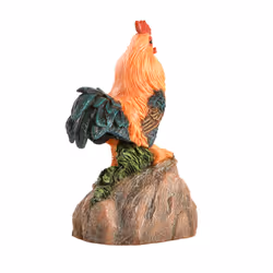Esschert Design Begrüssungshahn Statut de jardin en forme d'oiseau Polyrésine Multicolore 1 pièce(s) - Vue supplémentaire 4