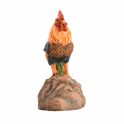 Esschert Design Begrüssungshahn Statut de jardin en forme d'oiseau Polyrésine Multicolore 1 pièce(s) - Vue supplémentaire 7