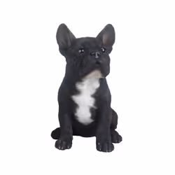 Ce bouledogue français est presque impossible à distinguer d'un vrai et est fait de polyrésine. Pour une utilisation intérieu ...