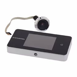 Basic · Activation de l'écran par une pression sur un bouton · Forage Ø 14 mm · Écran LCD · Épaisseur de porte de 38 à 110 mm ...