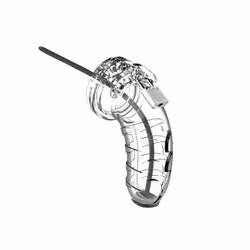 Man|Cage MCG016TRA, Chasteté du pénis, Transparent, Polycarbonate (PC), Silicone, 136 g, 130 mm, 50 mm