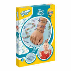 Juratoys Bling Rings - Kit Créatif Bijoux, 6 an(s), Plastique, Multicolore