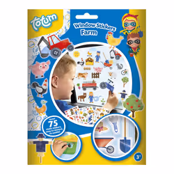 Totum WINDOW STICKERS FARM, 3 an(s), Farm, Multicolore