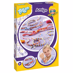Juratoys Amigo - Kit Créatif Bracelets Amitié, 6 an(s), Plastique, Multicolore