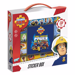 Totum Fireman Sam Sticker Box 12r+2s+bookl, 3 an(s), Multicolore