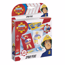 Totum Fireman Sam Spraypens, Multicolore, bombe de peinture, Liquide