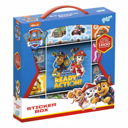 Totum Paw Patrol Sticker Box 12r+2s+bookl, 3 an(s), Paw Patrol, Multicolore