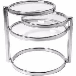 Aspect Coloris Chrome Matériau principal Métal Matériaux secondaires Verre Dimensions Hauteur (en cm) 43 Longueur (en cm) 58  ...