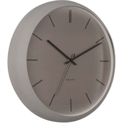 Karlsson - Horloge ronde en métal Nirvana Globe 40 cm Gris foncé